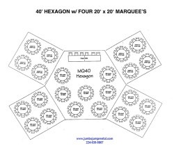 40x40 Hexagon Frame Tent