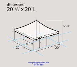 20x20 Pole Tent