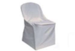 White Polyester Chair Cover