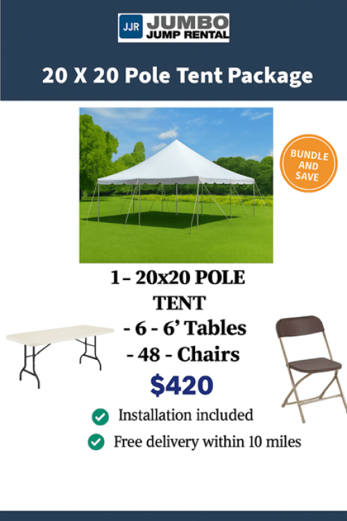 20x20 Pole Tent Package