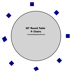 60inch round table with 8 chairs 1753475581 60" Round Table