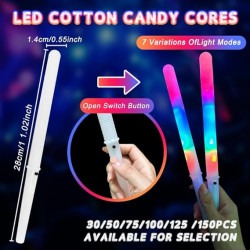 GLOW2 1752854955 LED Cotton Candy Cones Ea.