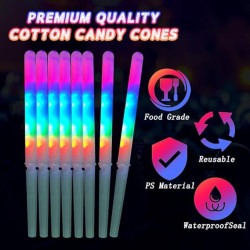 GLOW3 1752854955 LED Cotton Candy Cones Ea.